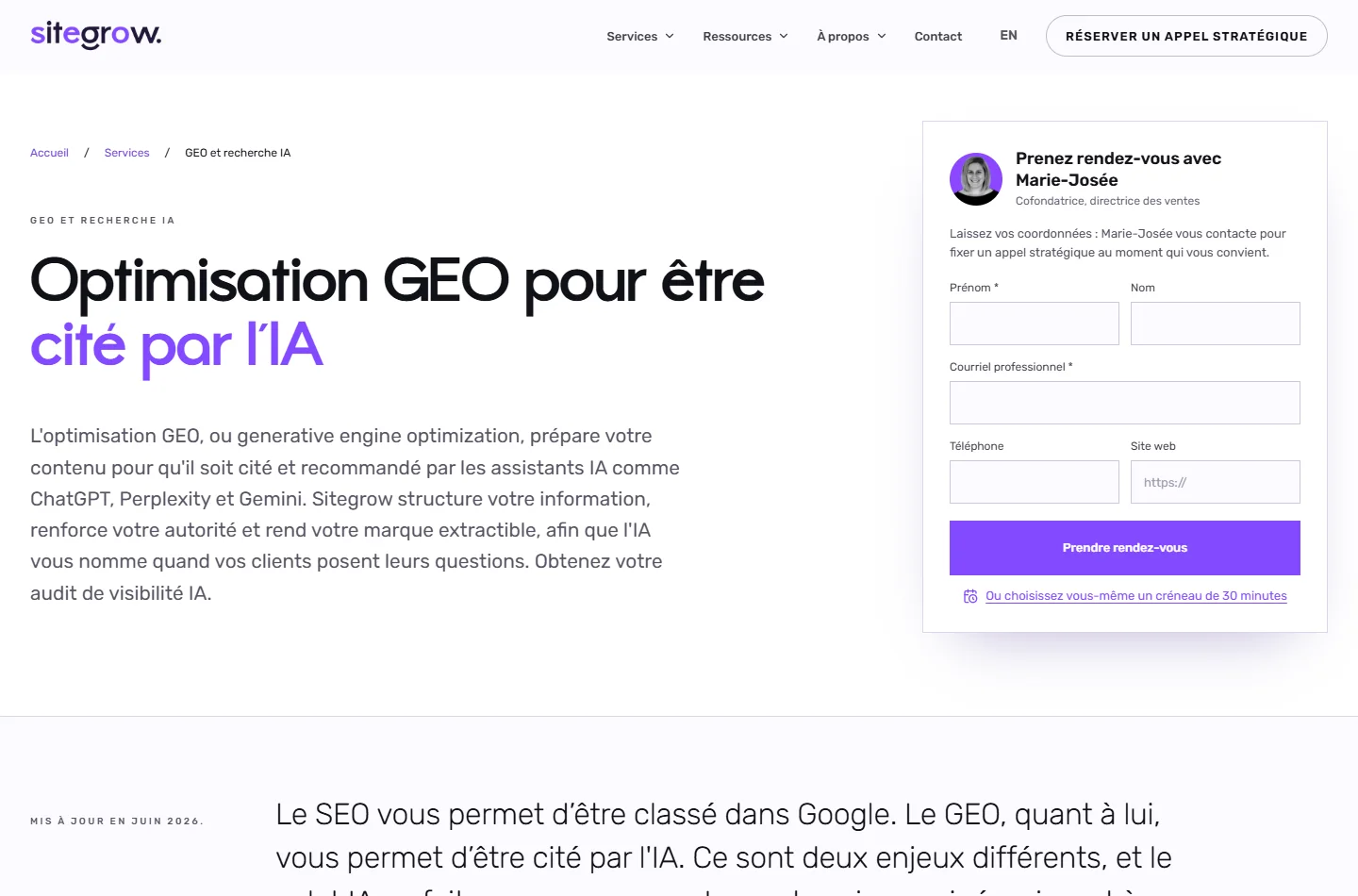 View Sitegrow's public offer page